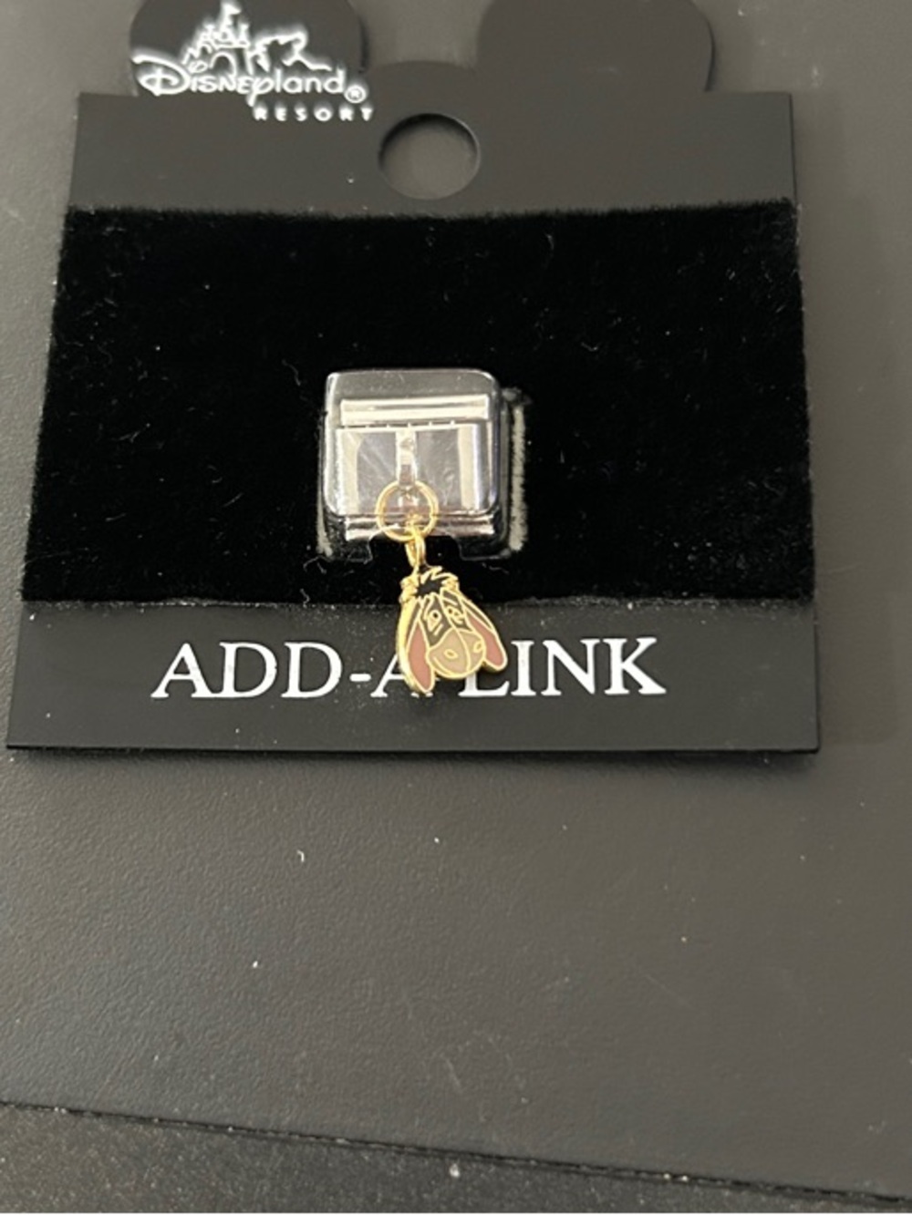 Disneyland Eeyore Add-A-Link Charm - Gold and Silver